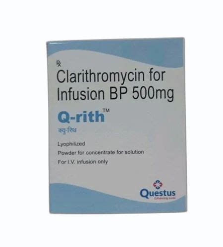 Questus Qrith Clarithromycin Infusion Bp For Hospital At Rs Box