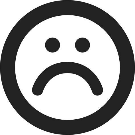 "frown sad face" Icon - Download for free – Iconduck