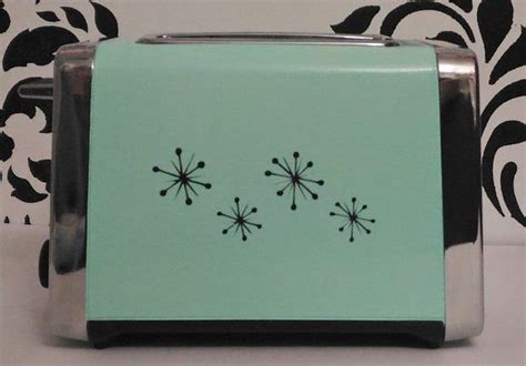 Mint Green Retro Toaster With Black Starburst wide Slot - Etsy | Retro ...