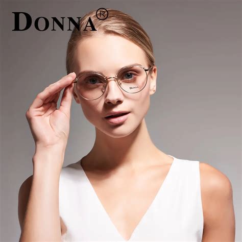 Donna Fashion Reading Eyeglasses With Clear Lens Optical Round Glasses