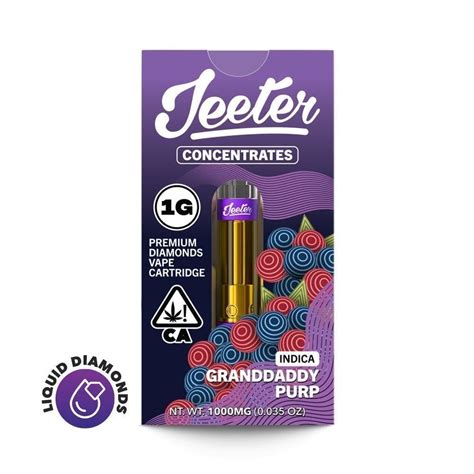 Jeeter Concentrates Diamonds Vape Cartridge Granddaddy Purp Jeeter