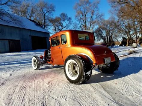 1929 Ford Model A Coupe Chopped And Channeled Hot Rod Show Car Blown