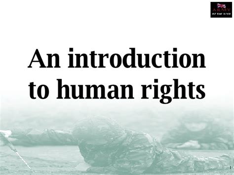 An Introduction To Human Rights