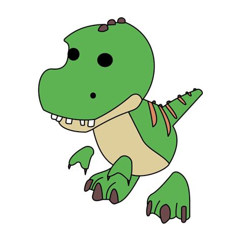 Adopt Me T Rex Coloring Page And Tracing Page Drawing Gallery