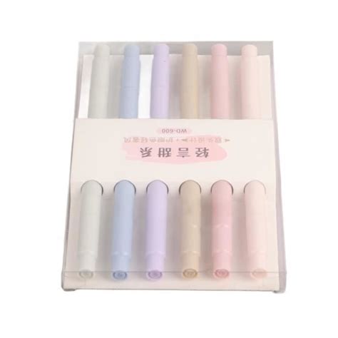 ZJCHAO Stylo surligneur Stylos surligneurs Pastel 6 couleurs 6 pièces