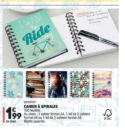 Promo Cahier Spirales Expertiz Chez Aldi Icatalogue Fr