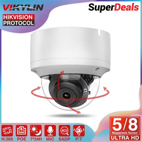 Vikylin Mp K Pt Ip Camera Poe Mp K Dome Video Pan Tilt Alarm Detect