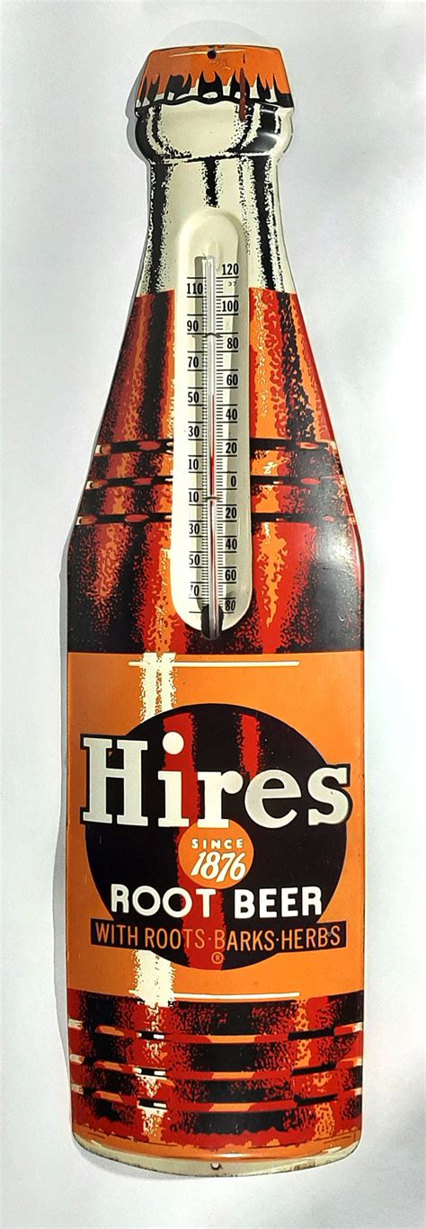 Vintage Hires Root Beer Thermometer - Etsy