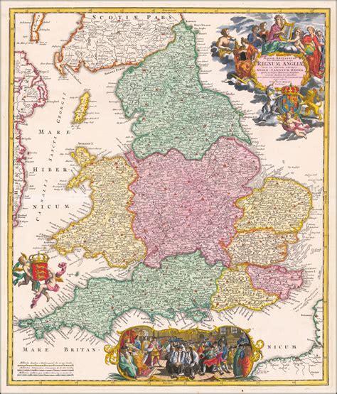 Magnae Britanniae Pars Meridionalis In Qua Regnum Anglia Tam In Septum