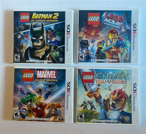 Lego Ds Game Lot Batman The Lego Movie Marvel Super Heroes