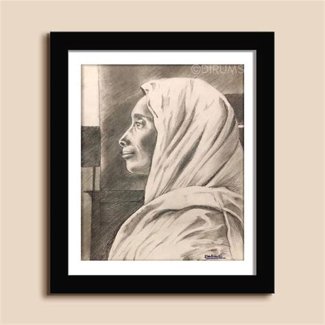 Sri Maa Sharda Devi | PENCILON PAPER | Portrait | BO-240748 | Dirums.com