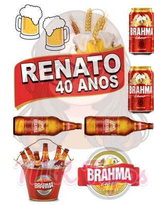 Topo De Bolo Brahma Arquivo Digital Pdf Compre Produtos