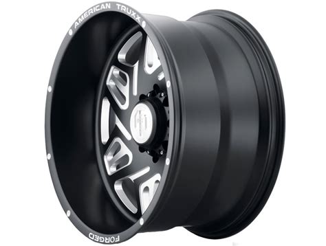 American Truxx Forged Milled Matte Black ATF 1908 Orion Wheels Rugged