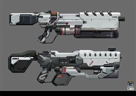 ArtStation - Assault rifle Design for the RISING FIRE