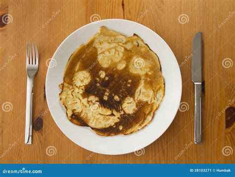 Burnt Pancake Stock Image - Image: 28103271