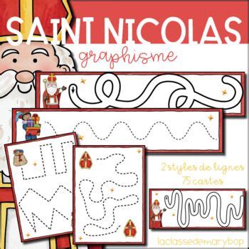 Graphisme Saint Nicolas Saint Nicholas Prewriting Lines Saint