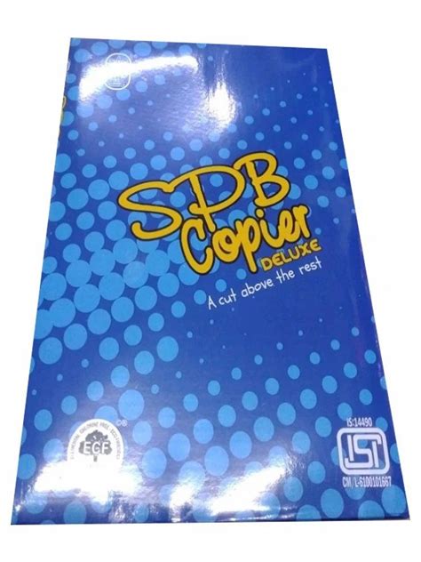 Plain White Spb Deluxe A Size Copier Paper For Printing Industry Gsm