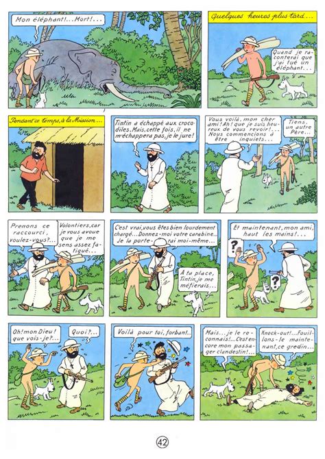 Tintin Au Congo A Poil Tintin Au Congo Human Art Parody Cartoon Art