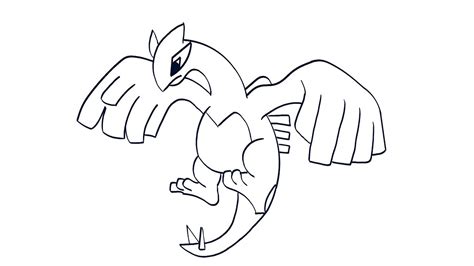 Dibujos Muy Fáciles como dibujar pokemon Lugia Tutorial de Dibujo