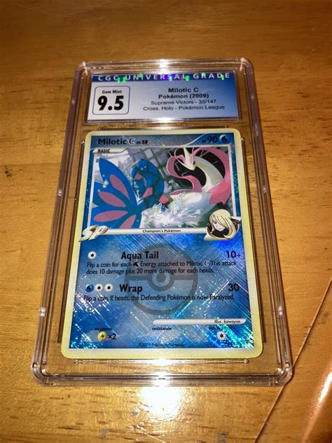 Pokemon Supreme Victors Milotic C Cgc Gem Mint Ebay