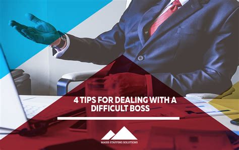 4 Tips For Dealing With A Difficult Boss Masis Staffing