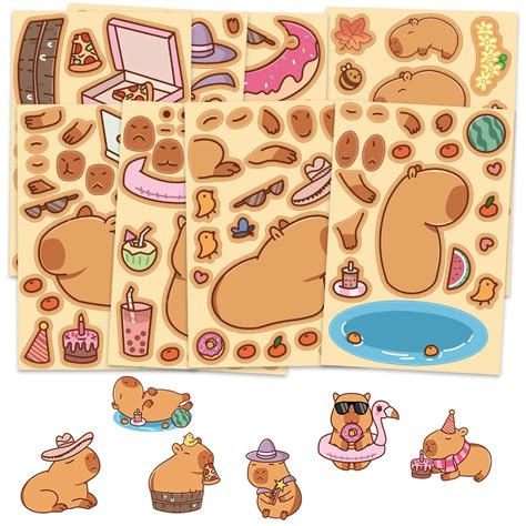 32sheets Cute Capybara Puzzle