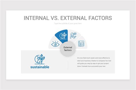 Internal Vs External Factors Powerpoint Template Slide Design Factors