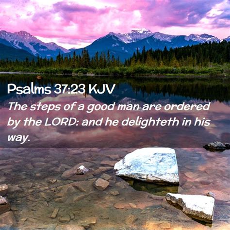 Psalms 37 23 KJV Bible Verse Images