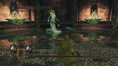 Dark Souls Sotfs Mytha The Baneful Queen Boss Fight With Poison