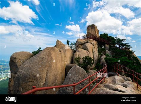 View From Ulsan Bawi Peak At Seoraksan National Park In Sokcho South