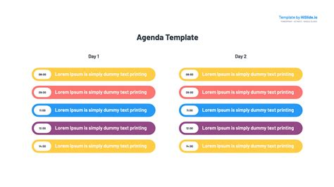 Agenda Template PPT PowerPoint - Free Download | HiSlide.io