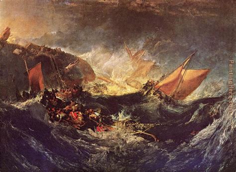 Joseph Mallord William Turner The Wreck of a Transport Ship painting ...