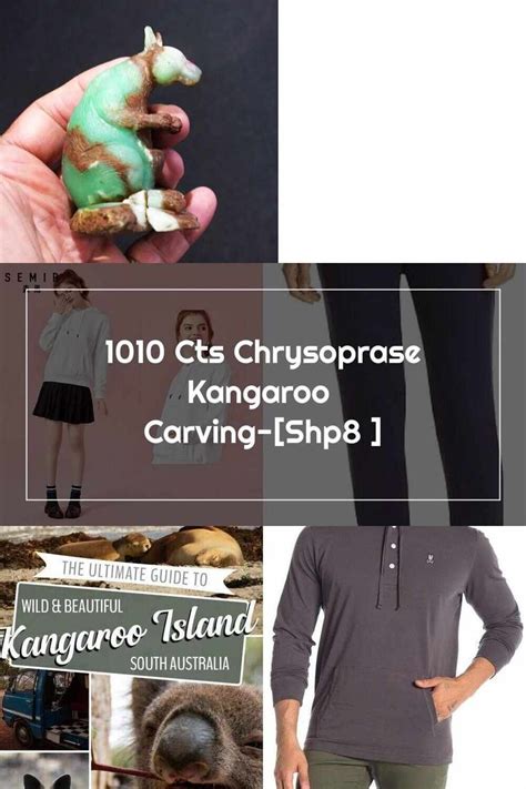 Kangaroos Cts Chrysoprase Kangaroo Carving Shp