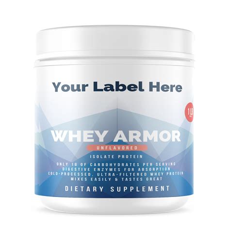 1lb Whey Armor Isolate Protein Unflavored - Rocktomic Labs Store