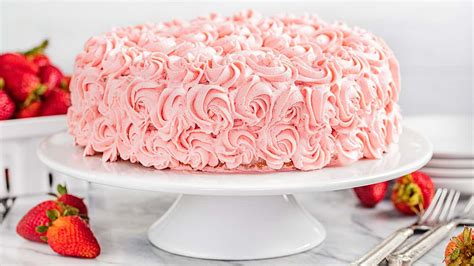 The Most Amazing Strawberry Cake - thestayathomechef.com