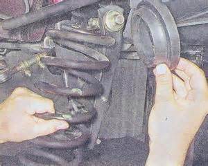 пружина передней подвески автомобиль ваз 2107 - замена