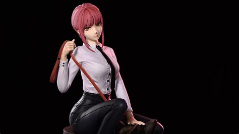 Makima Chainsaw Man Resin Statue Collection Online Tratenores