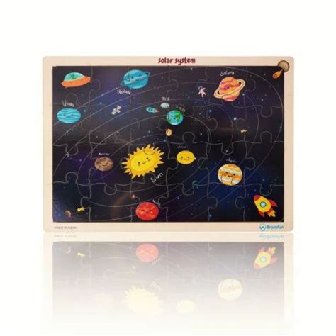 Mdf Multicolor Solar System Jigsaw Puzzle Learning And Educational Toy