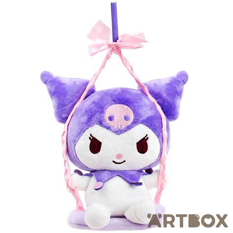 Buy Sanrio Kuromi Purple Ears Ribbon Bow Hanging Swing Small Plush At