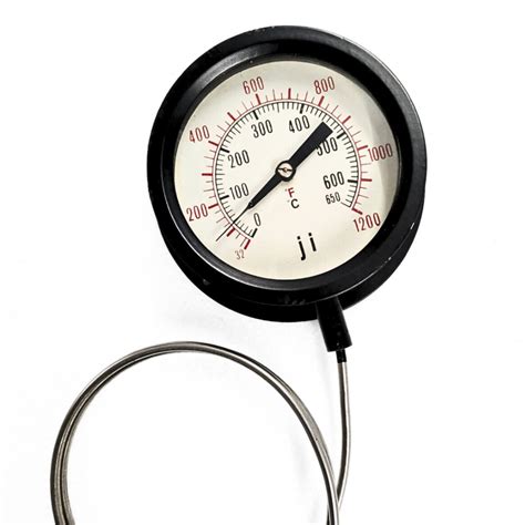 Capillary Type Dial Thermometer 4 Dial Range 0 To 650C With Dual