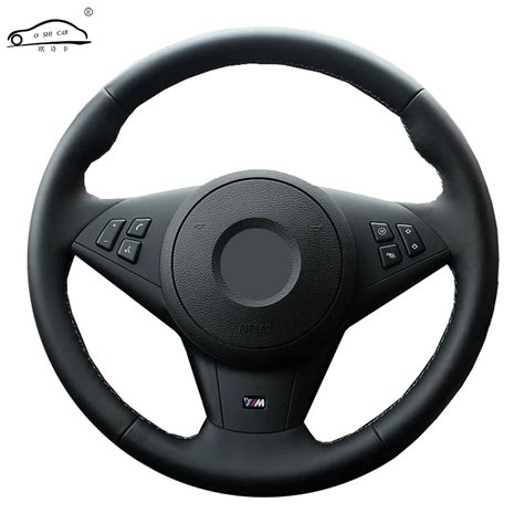 Genuine Leather Car Steering Wheel Cover For Bmw E60 E63 E64 M5 2005 2007 2008 M6 2007 Dedicated