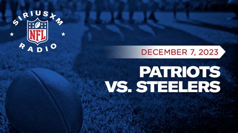 Listen To Thursday Night Football Patriots Vs Steelers 12 7