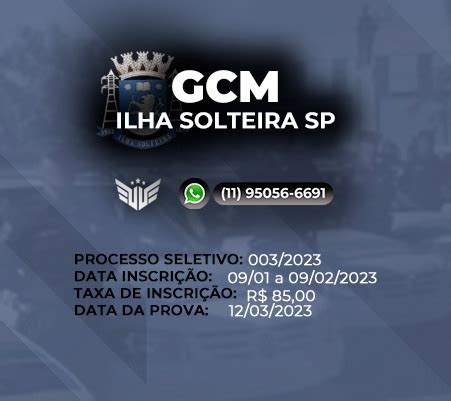 COMO FUNCIONA O CONCURSO PARA GCM DE ILHA SOLTEIRA SP Loja Virtual