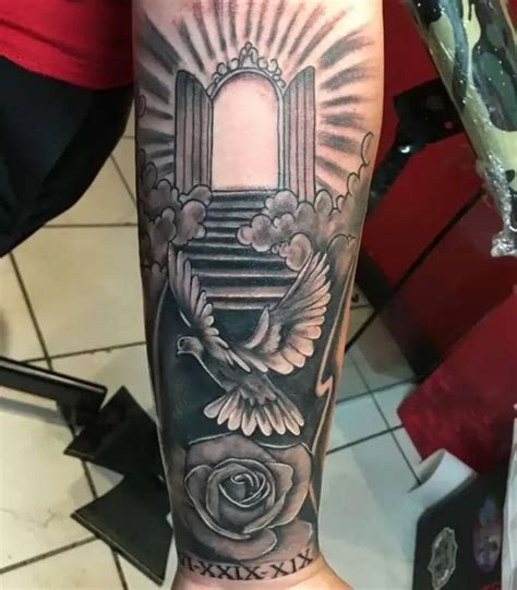 50 Staircase To Heaven Tattoos With Meaning