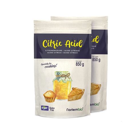 Cido C Trico Alimentario Ecol Gico Pack X G Anhidro Puro