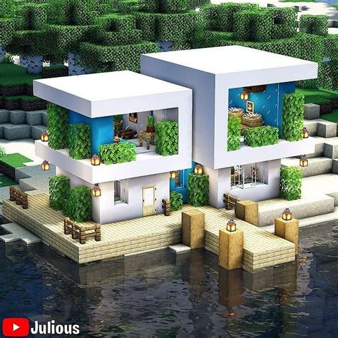 Minecraft Builds And Tutorials En Instagram Modern Beach House By