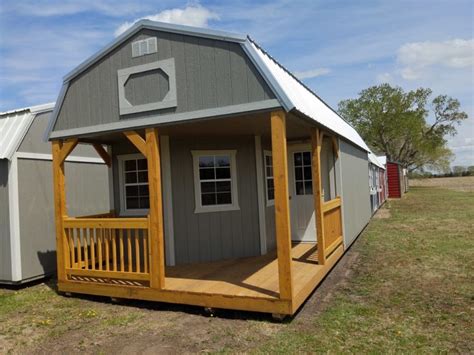 12 X32 Deluxe Lofted Barn Cabin By Derksen Portable Buildings Projective Fabrication