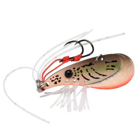 Crazy Shrimp G G Metal Vib Sinking Blade Spoon Fishing Lure Bass