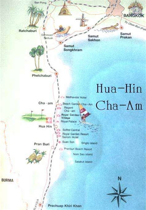 Hua Hin Maps - TeakDoor.com - The Thailand Forum