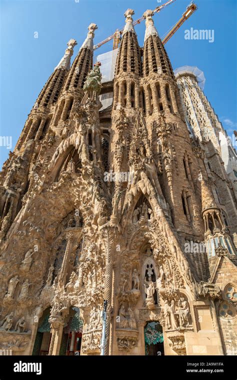 Gaudis Cathedral Of La Sagrada Familia Hi Res Stock Photography And